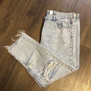 &denim boyfriend fit jeans size 18
